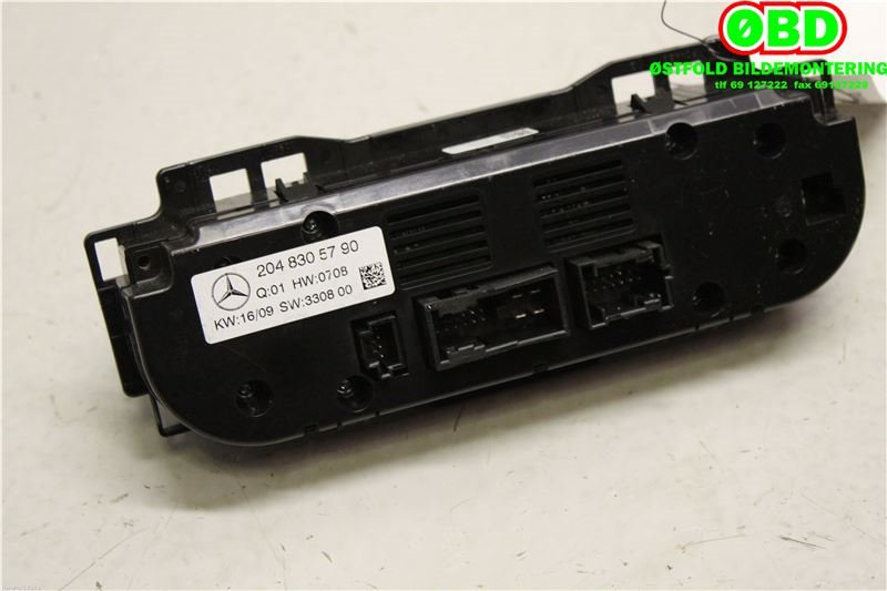 Varmeapparat betjening til Mercedes GLK 2008-2015 (X204) (X204) (MERCEDES|A 204 830 57 90|A 204 900 07 07|2048305790)