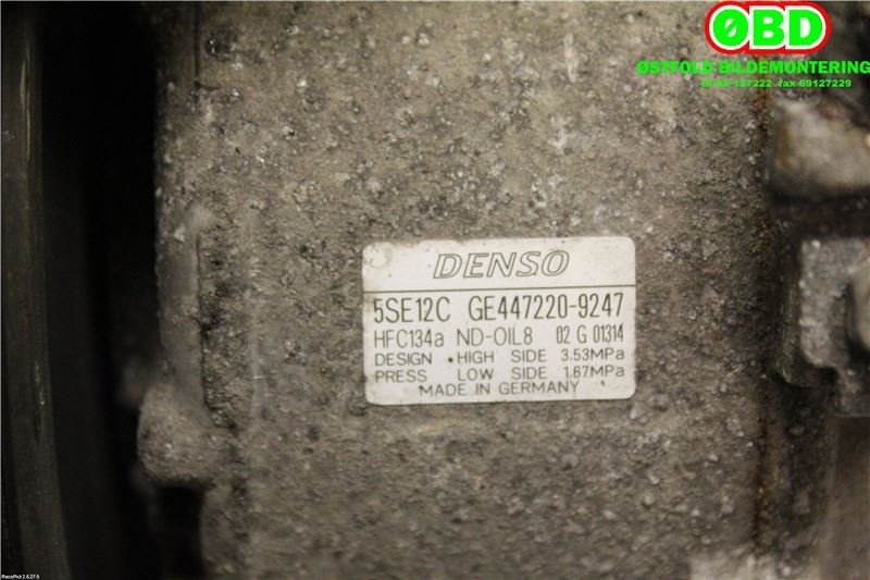 Aircondition kompressor til Toyota Avensis 2003-2008 (Type II)  (TOYOTA|8831005080|4472209247|)