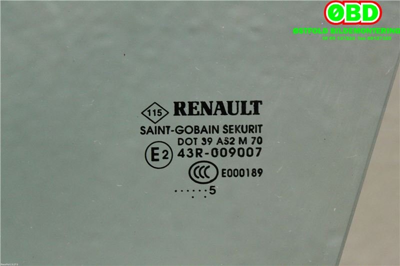 Siderute venstre foran til Renault Zoe 2013-2019 (Fase 1) (RENAULT ZOE|803018685R|)