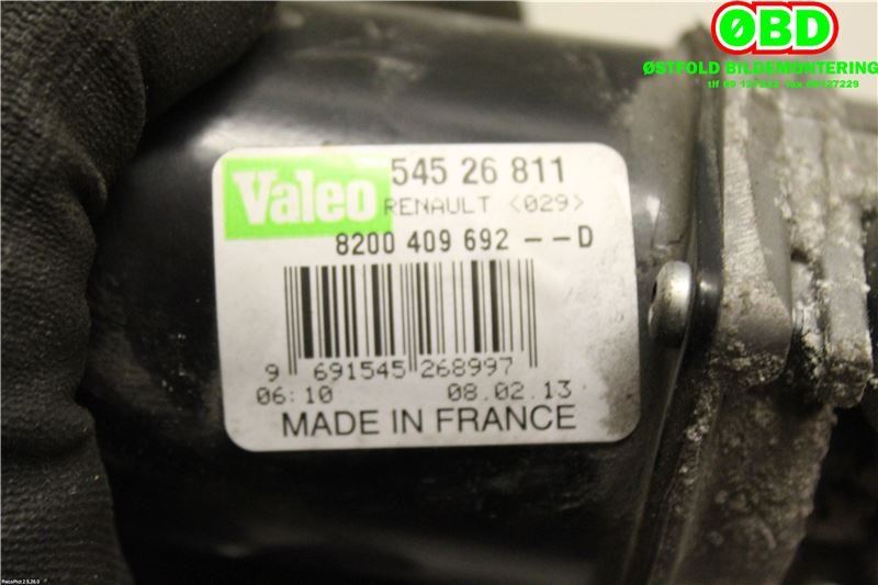 Viskermotor frontrute til Mercedes Citan 2012-2021 (W415) (W415) (MERCEDES|A 415 820 00 41|8200409692|54526811)