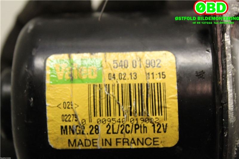 Viskermotor frontrute til Mercedes Citan 2012-2021 (W415) (W415) (MERCEDES|A 415 820 00 41|8200409692|54526811)