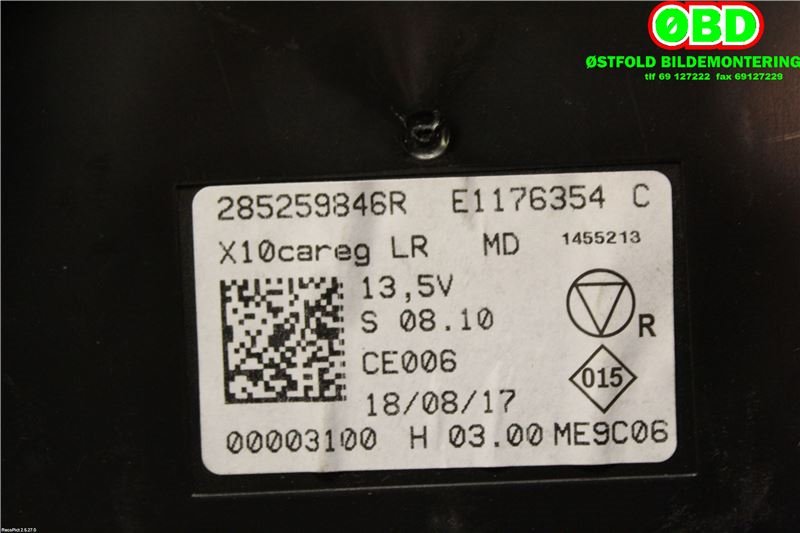 Styreenhet diverse til Renault Zoe 2013-2019 (Fase 1)  (RENAULT ZOE||285259846R)
