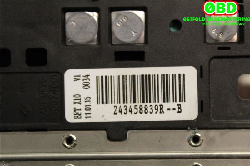 Sikringsboks til Renault Zoe 2013-2019 (Fase 1) (RENAULT ZOE|243458839R|)