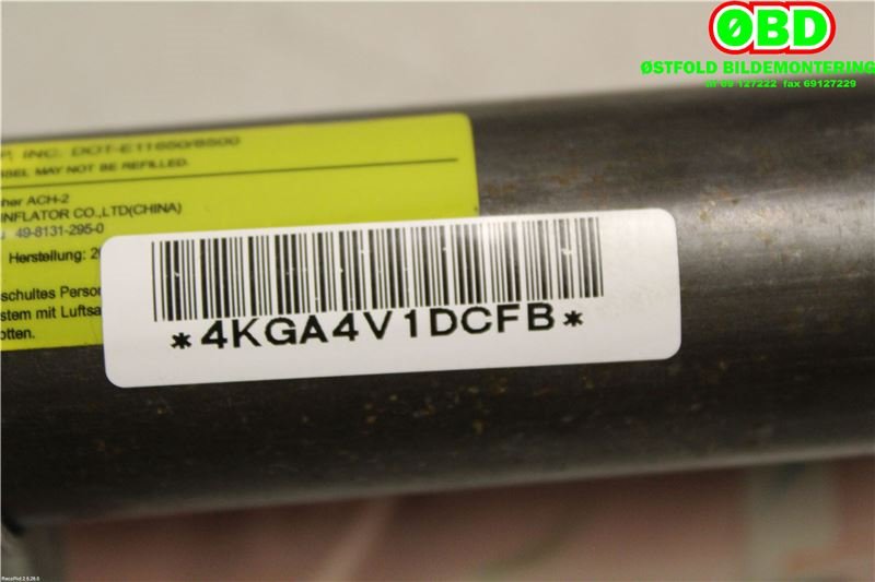 Airbag gardin høyre til Mitsubishi ASX 2010-2019 (MITSUBISHI|7030A240|)