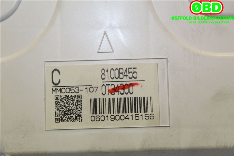 Instrumentpanel til Mitsubishi ASX 2010-2019  (MITSUBISHI|8100B455||MM0053107)