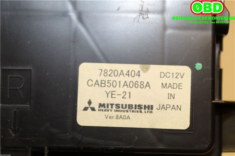 Styreenhet comfort (BCM) til Mitsubishi ASX 2010-2019  (MITSUBISHI|7820A404||CAB501A068A)