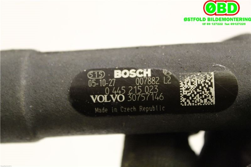 Dyseskinne (fuelrail) til Volvo XC90 2002-2006 (Type I, Fase 1)  (VOLVO|31259011|0445215023|30757146)