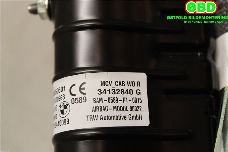 Airbag gardin høyre til BMW i3 2013-2022  (BMW I i3|72 12 7 406 506||85740650601)