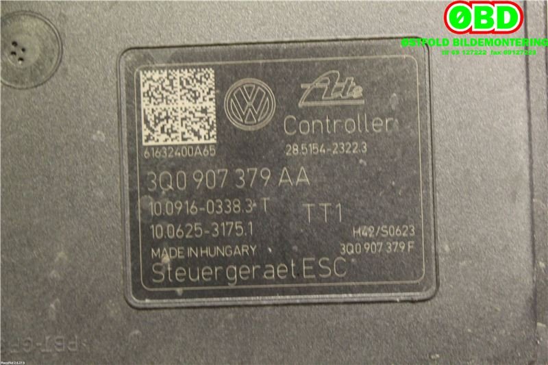 ABS sentral til VW Passat 2015-2019 (Fase 1) (B8) (B8) (VOLKSWAGEN|3Q0 614 517 AF||3Q0614517AA)