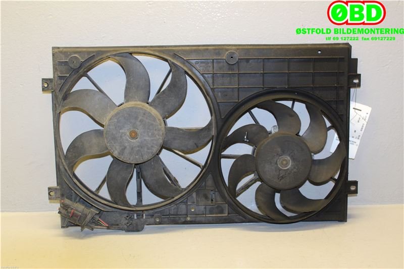 Kjølevifte til Škoda Octavia 2009-2013 (Type II, Fase 2)  (SKODA|1K0 959 455 FR|1K0 959 455 ET|)