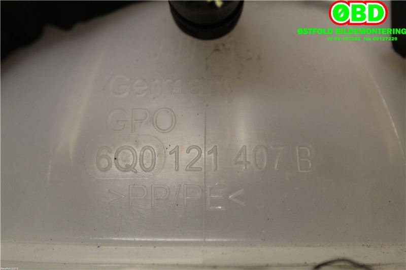 Ekspansjonstank til Škoda Fabia 2014-2021 (Type III)  (SKODA|6Q0 121 407 B|6Q0 121 407 D|6Q0121407B)