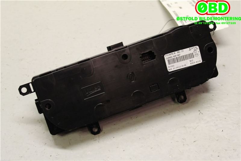 Varmeapparat betjening til Renault Captur 2013-2020 (Type I)  (RENAULT|275108796R|275100037R)