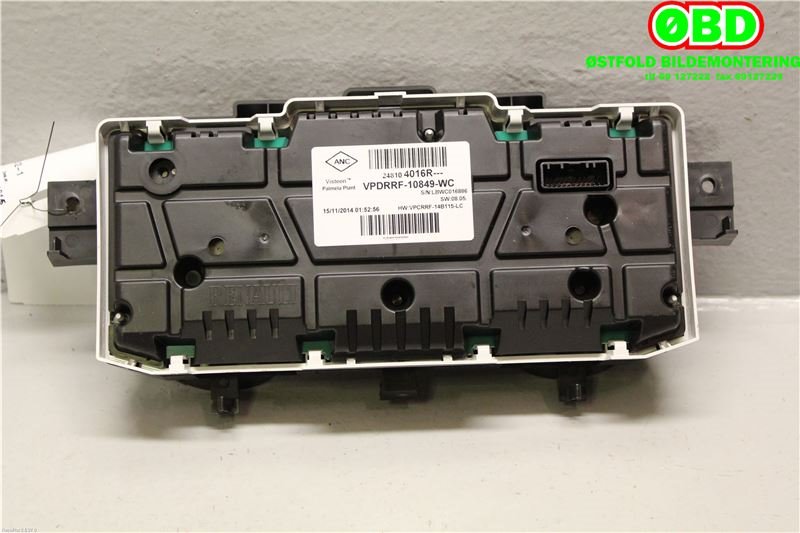Instrumentpanel til Renault Captur 2013-2020 (Type I)  (RENAULT||248104016R)