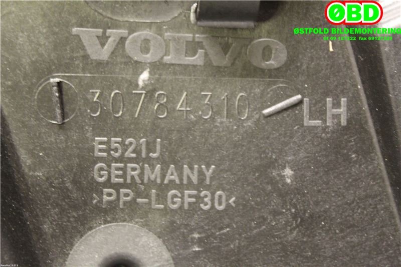 Ruteheis venstre foran til Volvo V60 2010-2013 (Type I, Fase 1)  (VOLVO|31440785|)