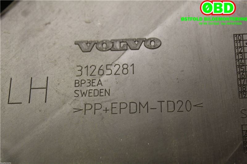 Diverse deler til Volvo V60 2010-2013 (Type I, Fase 1)  (VOLVO|31265281|)