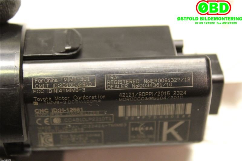Bryter diverse til Toyota Yaris 2014-2020 (Type III, Fase 2)  (TOYOTA|8961102112|)
