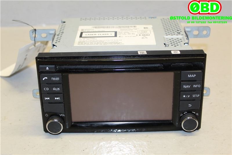 Bilstereo navigasjon til Nissan Note 2013-2017 (Type II) (NISSAN|259153HN1A|)