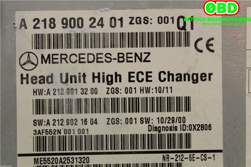 Bilstereo til Mercedes CLS 2011-2017 (C218) (C218) (MERCEDES|A 218 900 24 01||2189002401)