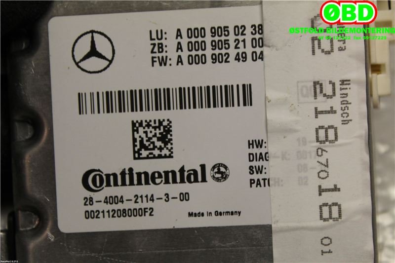 Sensor radar til Mercedes CLS 2011-2017 (C218) (C218) (MERCEDES|A 000 905 05 38|)