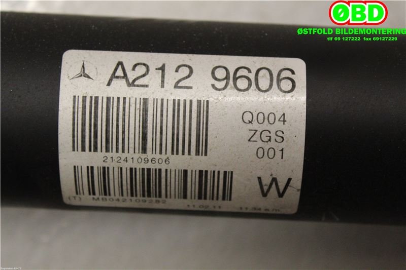 Mellomaksel til Mercedes CLS 2011-2017 (C218) (C218) (MERCEDES|A 212 410 96 06||2124109606)