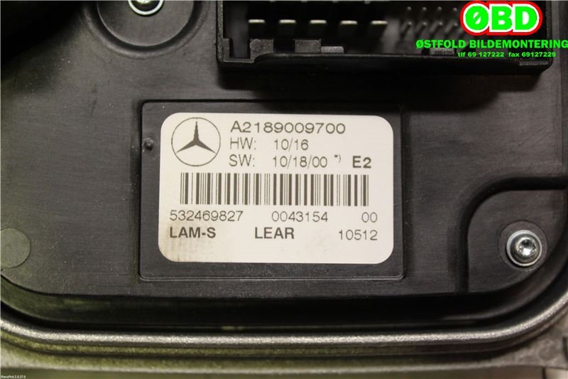 Styreenhet xenon/ballast til Mercedes CLS 2011-2017 (C218) (C218) (MERCEDES|A 218 900 97 00||2189009700)