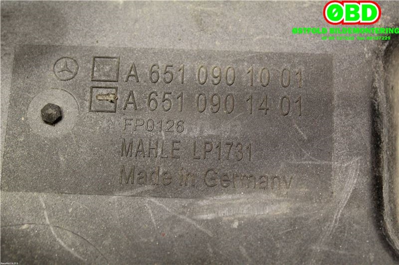 Luftfilterboks til Mercedes ML 2011-2015 (Fase 1) (W166) (W166) (A 651 090 10 01||6510901001)