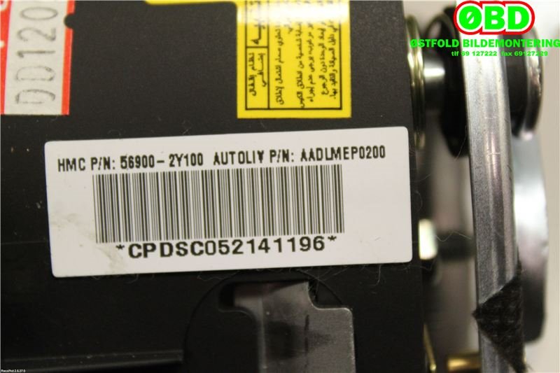 Airbag rattpute til Hyundai Ix35 2010-2015  (HYUNDAI|569002Y1009P||569002Y100)