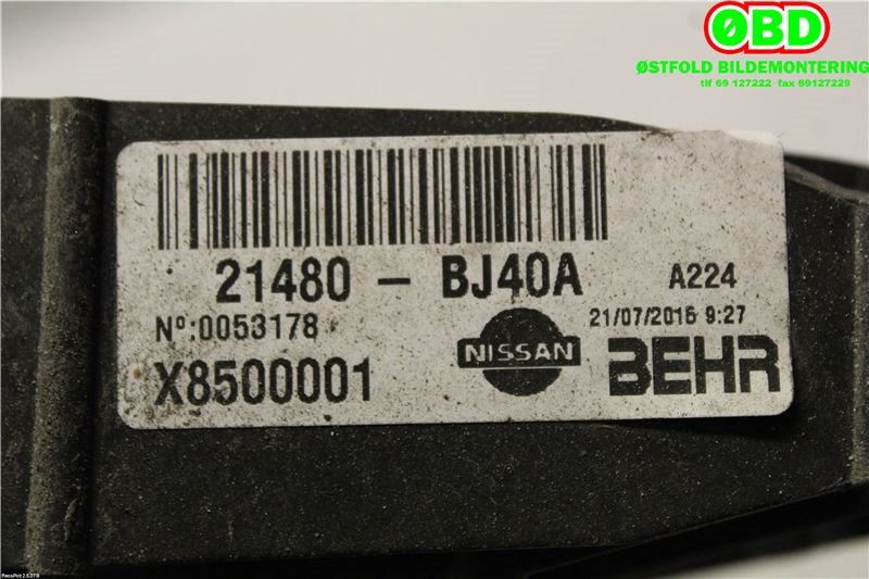 Kjølevifte til Nissan NV200 2010-2019 (NISSAN|21480BJ40A|)