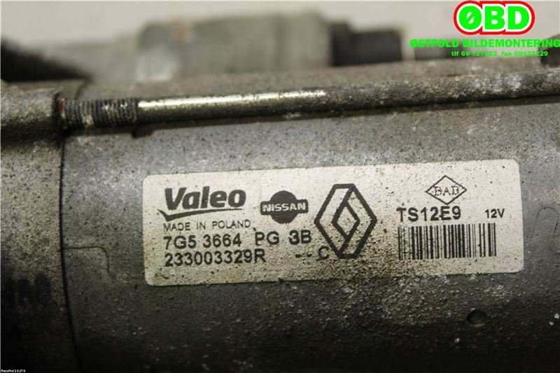 Starter diesel til Nissan NV200 2010-2019  (NISSAN|2330000Q1M|2330000Q6L|233003329R)