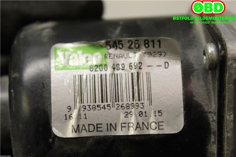 Viskermotor frontrute til Mercedes Citan 2012-2021 (W415) (W415) (MERCEDES|A 415 820 00 41|8200409692|54526811)