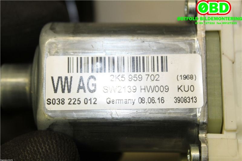 Ruteheis høyre foran til VW Caddy 2015-2020 (Type III, Fase 3)  (VOLKSWAGEN|2K5 837 462|)