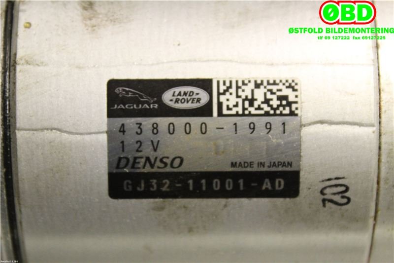 Starter diesel til Land Rover Discovery Sport 2015-2019 (Fase 1) (LAND-ROVER|LR085507|4380001991|GJ3211001AD)