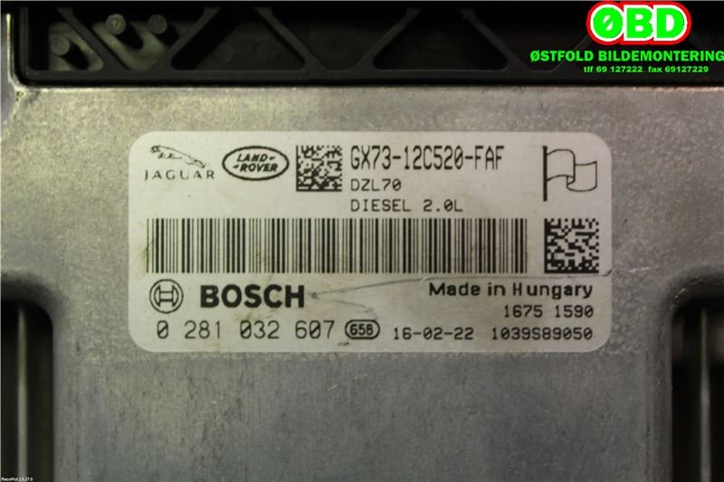 Styreenhet motor til Land Rover Discovery Sport 2015-2019 (Fase 1)  (LAND-ROVER|LR070894|LR092668|GX7312C520FAF)