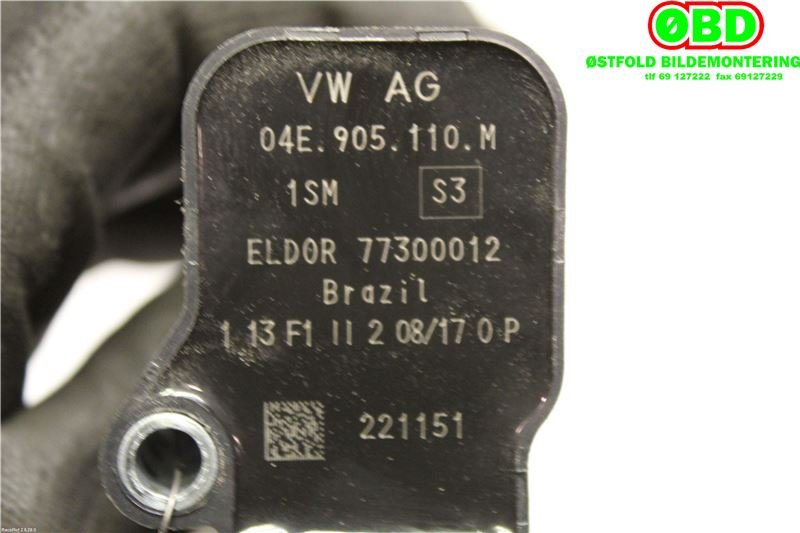 Coil elektronisk til VW Passat 2015-2019 (Fase 1) (B8) (B8) (VOLKSWAGEN|04E 905 110 K|04E 905 110 P|04E905110M)