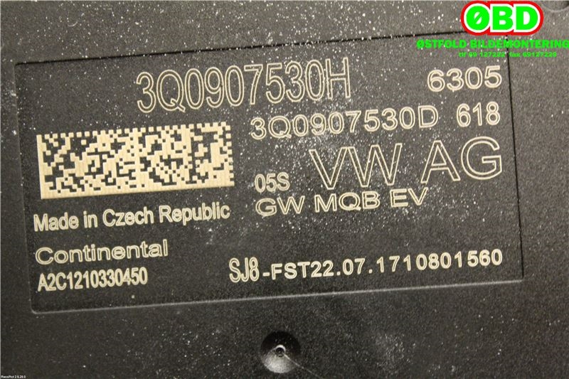Styreenhet diverse til VW Passat 2015-2019 (Fase 1) (B8) (B8) (VOLKSWAGEN|3Q0 907 530 H||3Q0907530H)