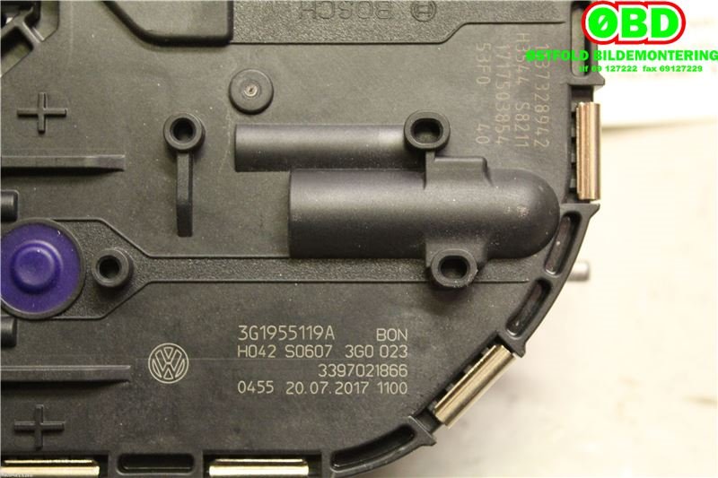 Viskermotor frontrute til VW Passat 2015-2019 (Fase 1) (B8) (B8) (VOLKSWAGEN||1397220662|3G1955119A)