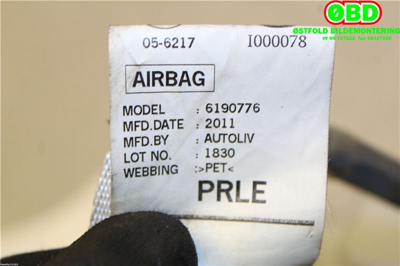 Airbag beltestrammer til Nissan Leaf 2011-2017 (Type I)  (NISSAN|868853ND1A|)