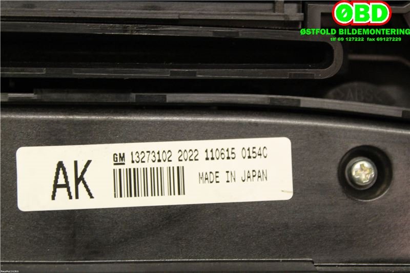 Bilstereo til Opel Insignia A 2009-2014  (OPEL|13273256|17 81 168)