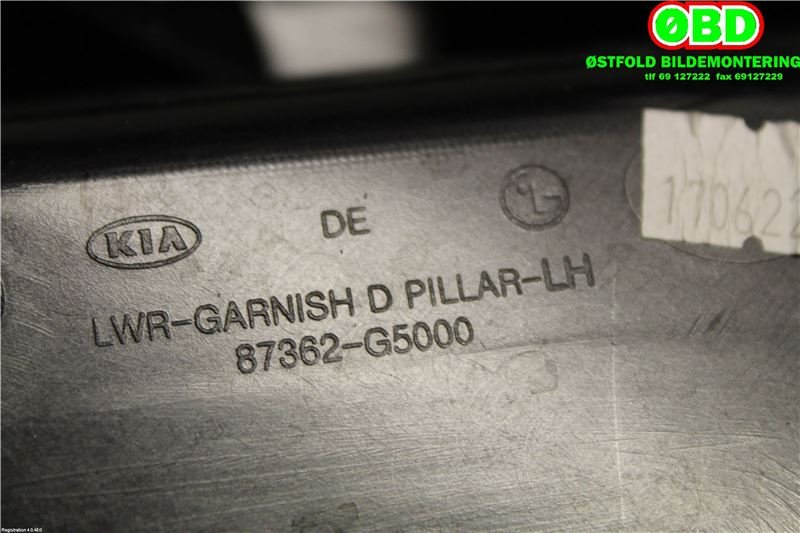 Karosseri diverse til Kia Niro 2016-2021  (KIA|87360G5000||87362G5000)