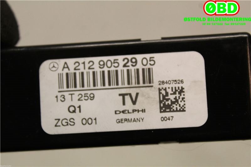 Antenne forsterker til Mercedes E-Klasse 2013-2016 (Fase 2) (W212) (W212) (MERCEDES||2129052905)