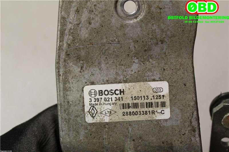 Viskeroverføring til Renault Zoe 2013-2019 (Fase 1)  (RENAULT ZOE|288003381R|)