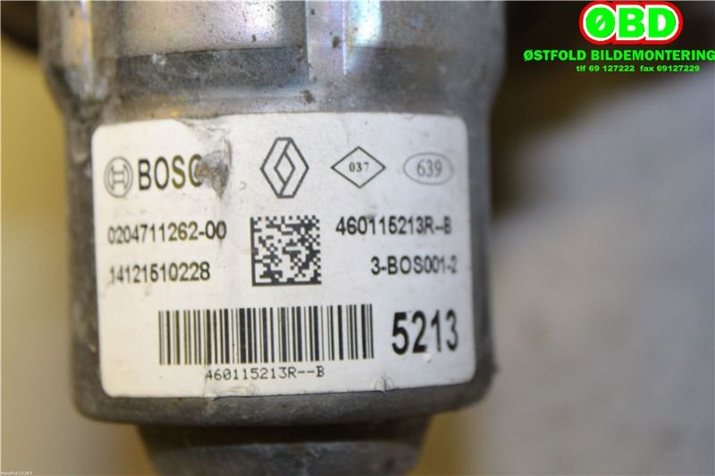 Bremsepumpe hoved til Renault Zoe 2013-2019 (Fase 1)  (RENAULT ZOE||460115213R)