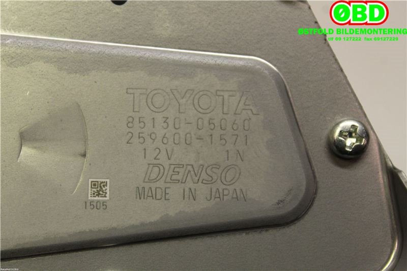 Viskermotor bakrute til Toyota Avensis 2009-2015 (Type III, Fase 1)  (TOYOTA|8513005060|2596001571)