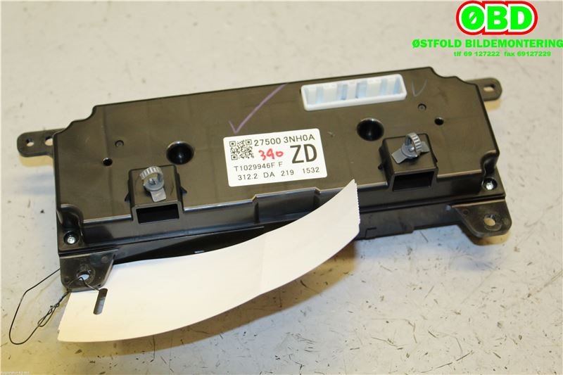 Varmeapparat betjening til Nissan Leaf 2011-2017 (Type I)  (NISSAN|275003NH0A|)