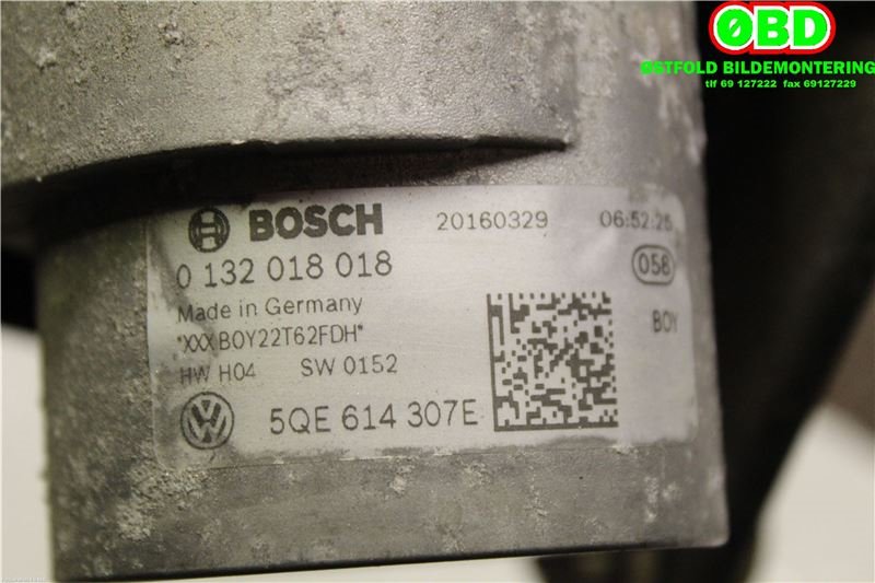 Bremsekraft-regulator bak til VW e-Golf 2014-2017 (Fase 1)  (VOLKSWAGEN|5QE 614 307 H||5QE614307E)