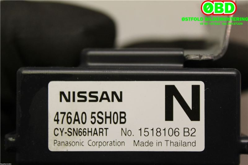 Styreenhet diverse til Nissan Leaf 2018-->> (Type II) (NISSAN|476A05SH0B|)