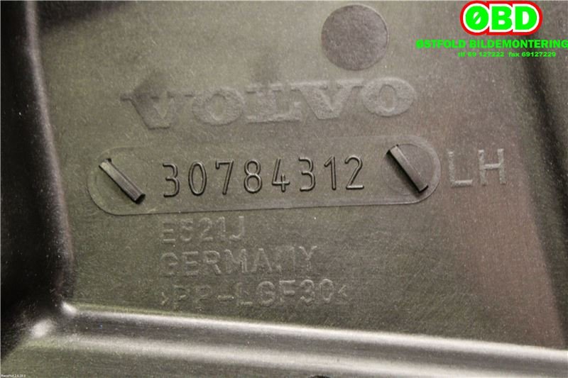 Ruteheis venstre bak til Volvo V60 2010-2013 (Type I, Fase 1)  (VOLVO|30784308|)