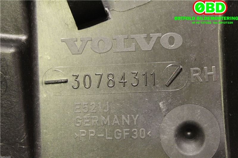 Ruteheis høyre foran til Volvo V60 2010-2013 (Type I, Fase 1)  (VOLVO|31440786|)
