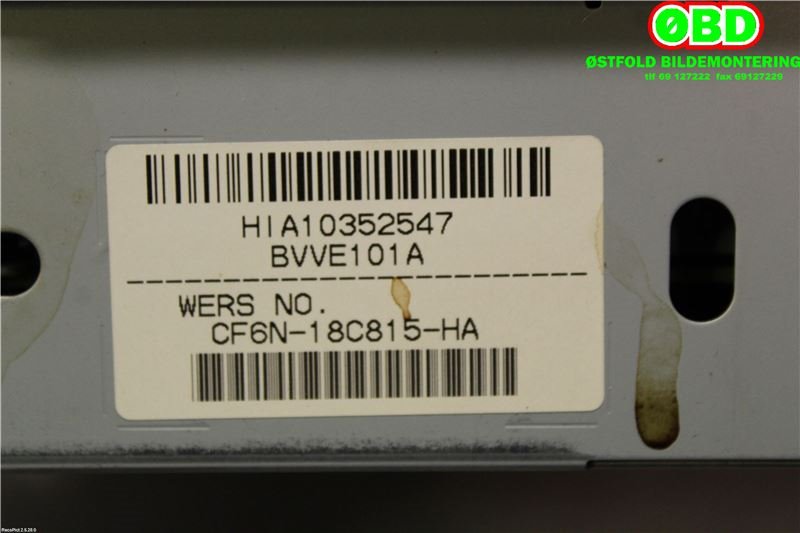 Bilstereo til Volvo V60 2010-2013 (Type I, Fase 1)  (VOLVO||31357770AA)