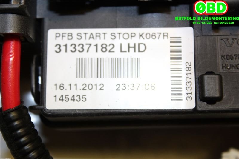 Diverse deler til Volvo V60 2010-2013 (Type I, Fase 1)  (VOLVO||31337182)
